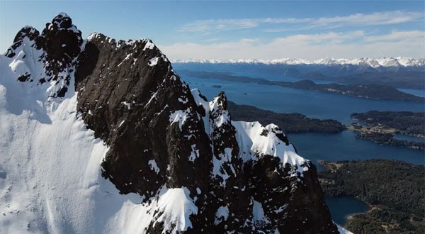 A classic view of the Bariloche lake district from Mount Lopez